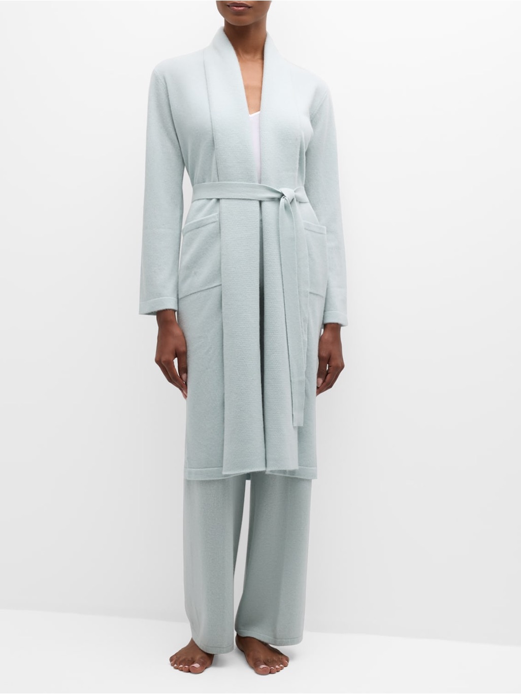 Cashmere Shawl-Collar Robe